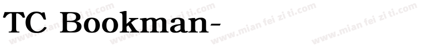 TC Bookman字体转换